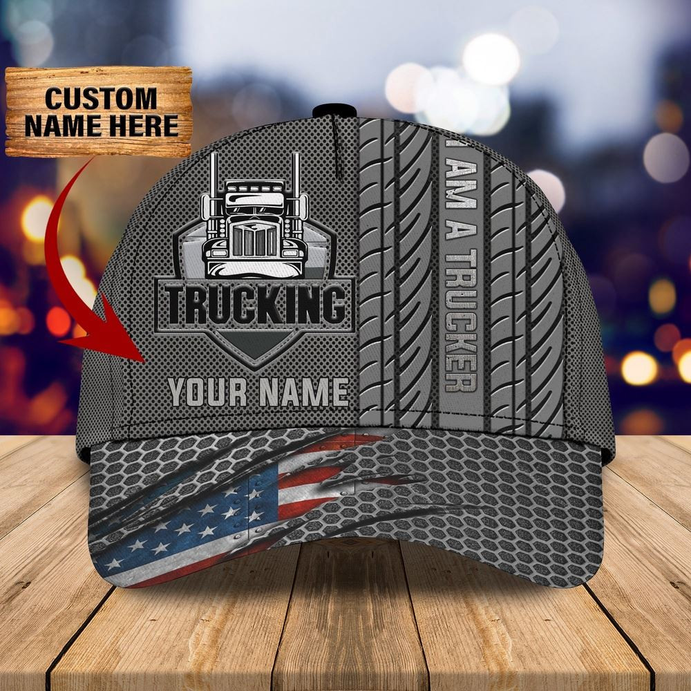 Trucker USA Customized Name 3D Cap Farm Cap Farmer Baseball Cap Gift For Farmer