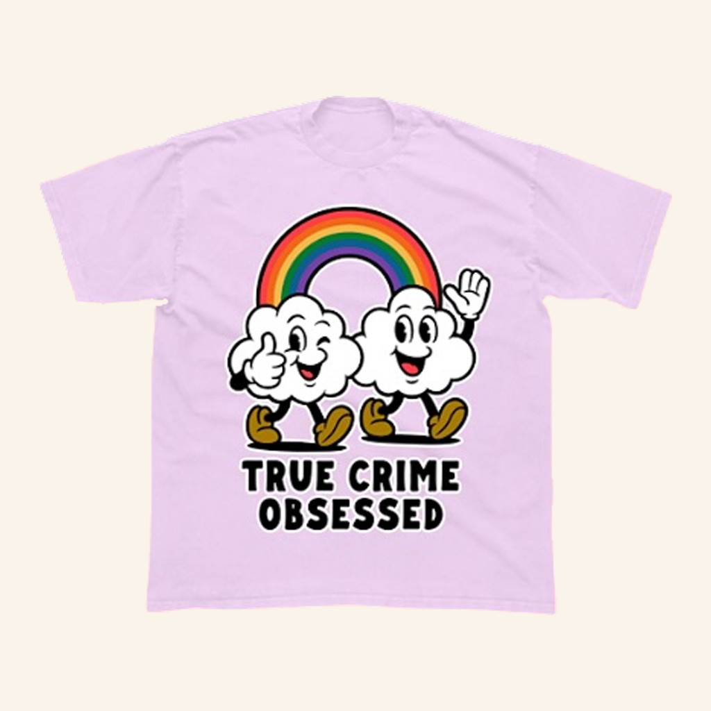 True Crime Obsessed Merch Clouds True Crime Obsessed T-Shirt Gifts For Daughter