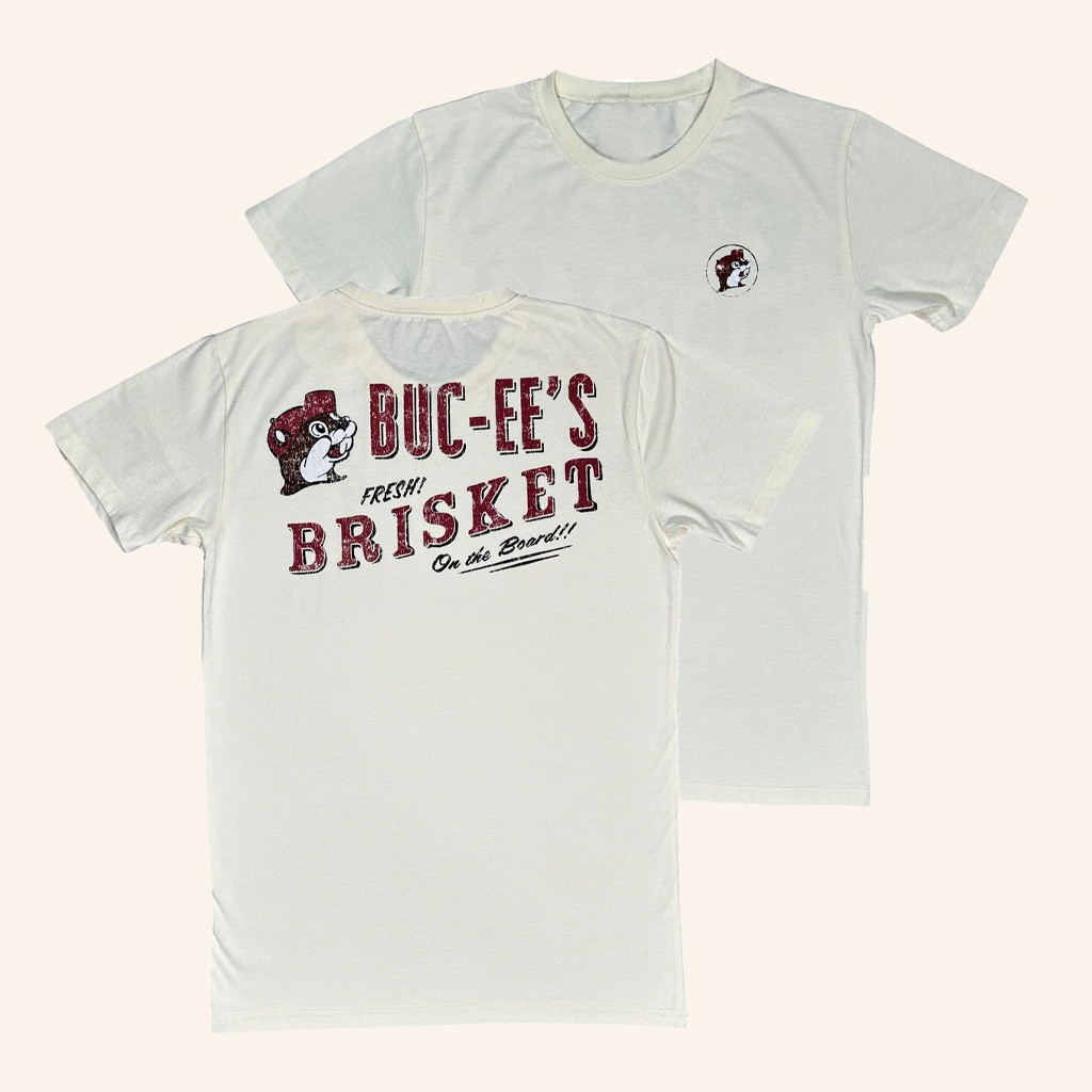 True Texas Merch Buc-Ee's Fresh Brisket On The Board T-Shirt Christmas Gifts For Friends