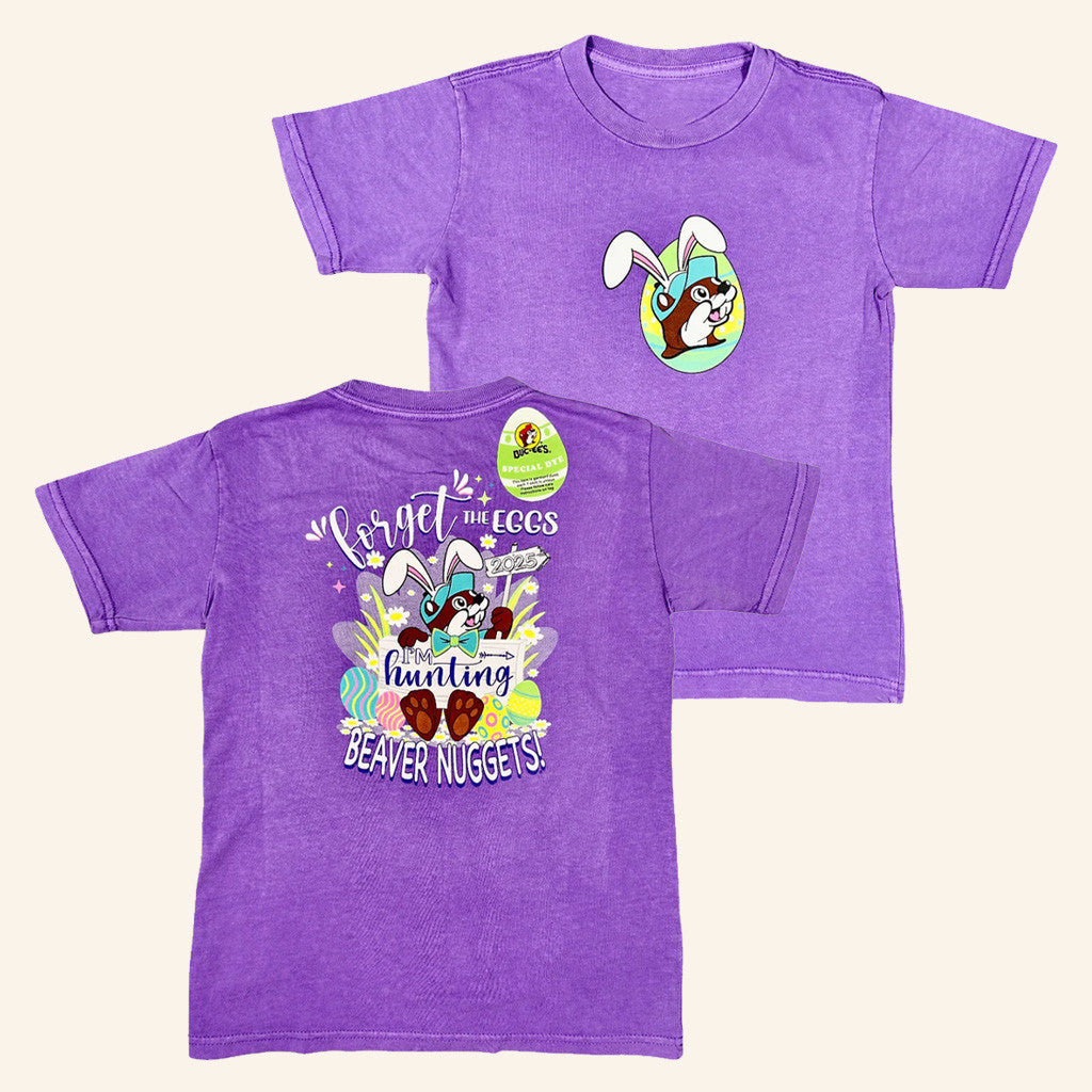 True Texas Merch Youth Purple Buc-Ee's 2025 Easter Shirt Gifts For Her