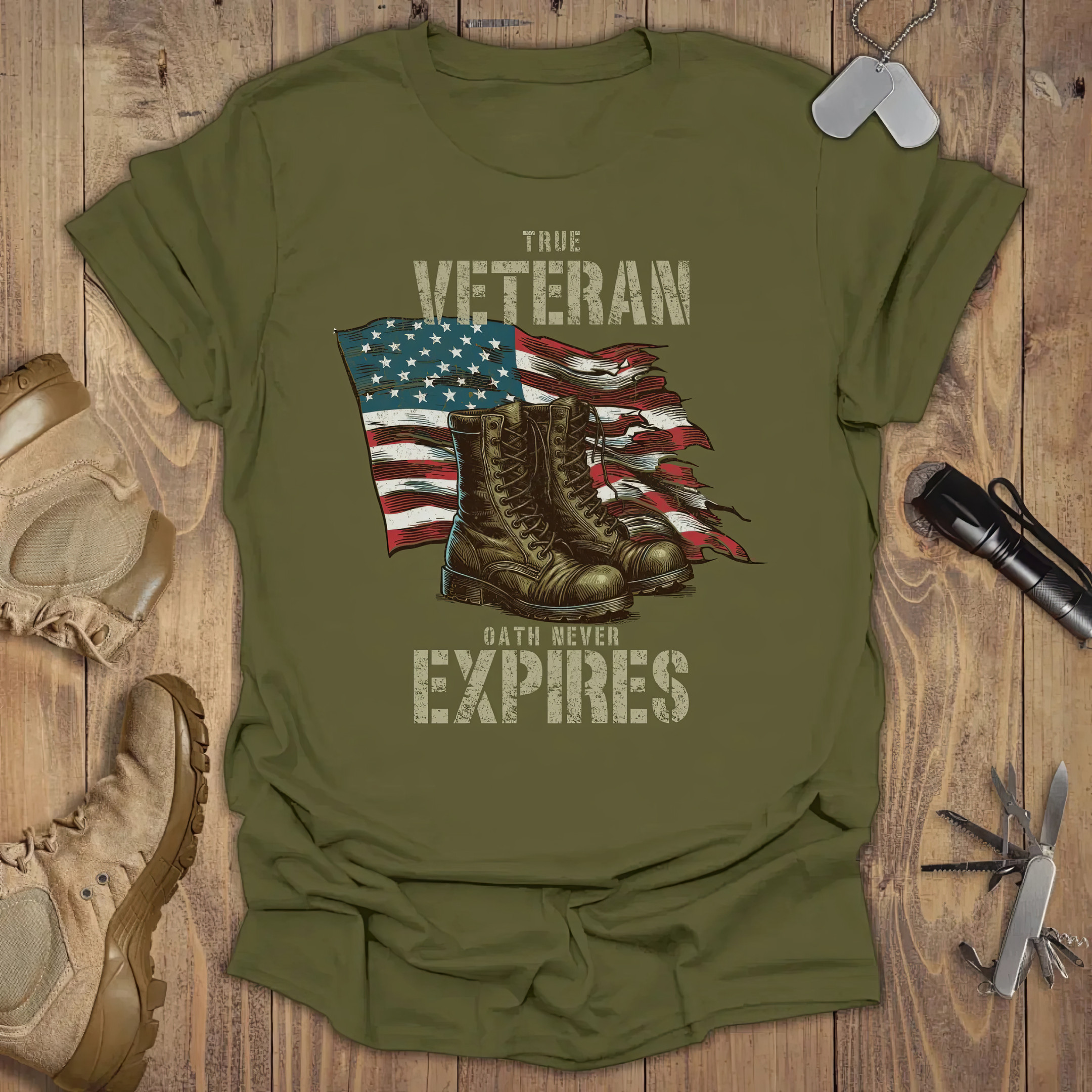 True Veteran Oath Never Expires T-shirt Gifts For Veterans