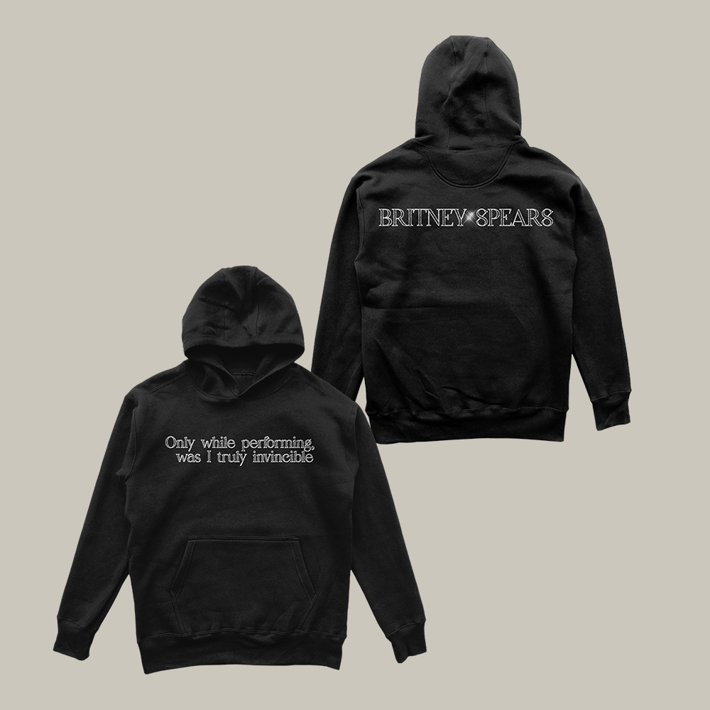 Truly Invincible Britney Spears Hoodie Britney Spears Hooded Sweatshirt Music Lover Gift For Him