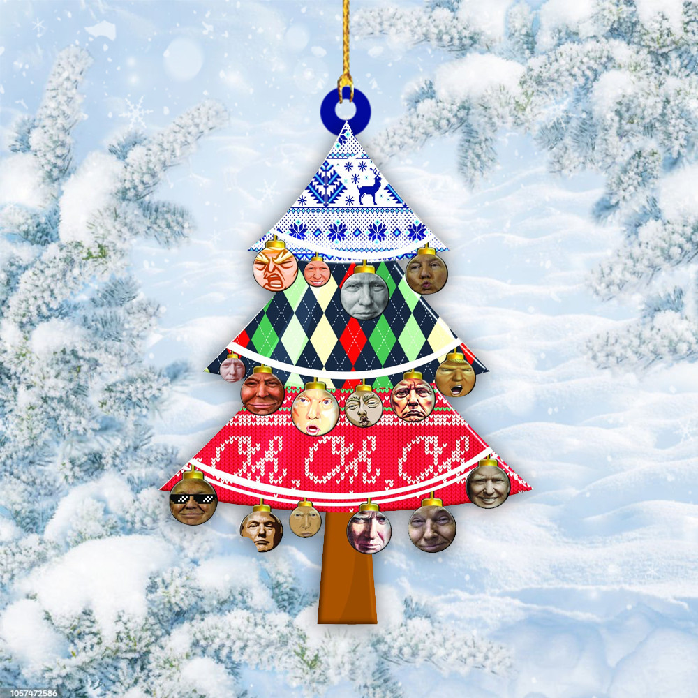 Trump 2024 Christmas Ornament Fight for America Tree Ornament Gift