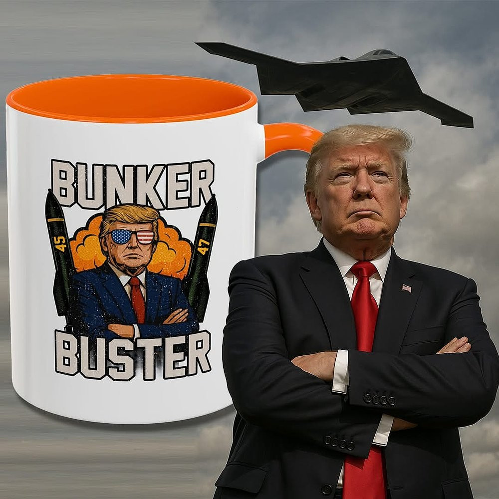 Trump 2025 Bunker Buster Coffee Mug 45 47 Mug Gifts For Husband