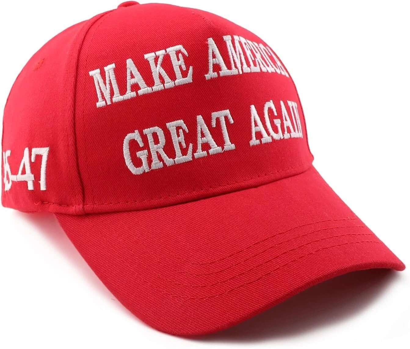 Trump 2025 Hat MAGA President RED 45-47 Baseball Cap Make America Great Again