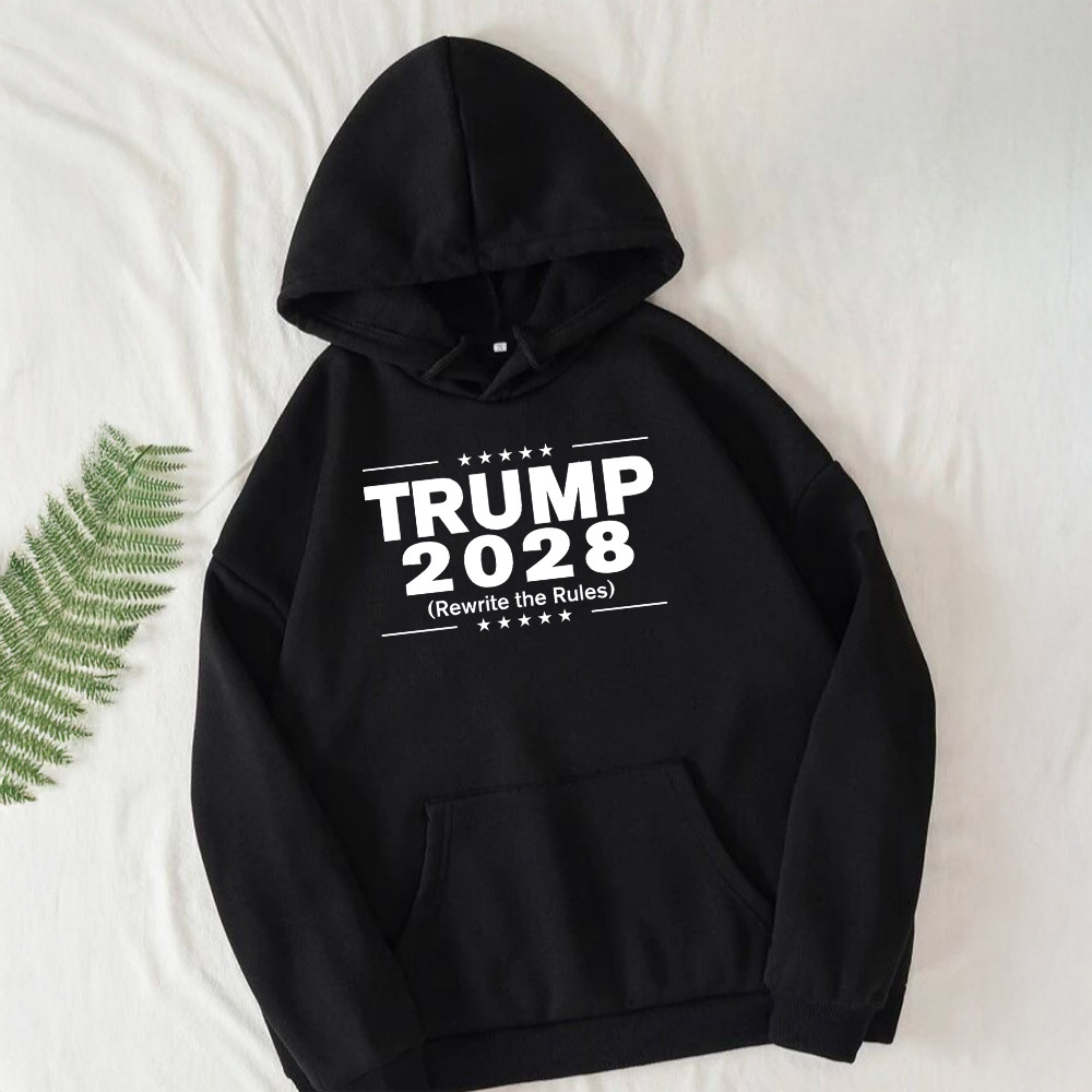Trump 2028 Hoodie 45-47-48 Trump Merch Site MAGA Gifts For Husband