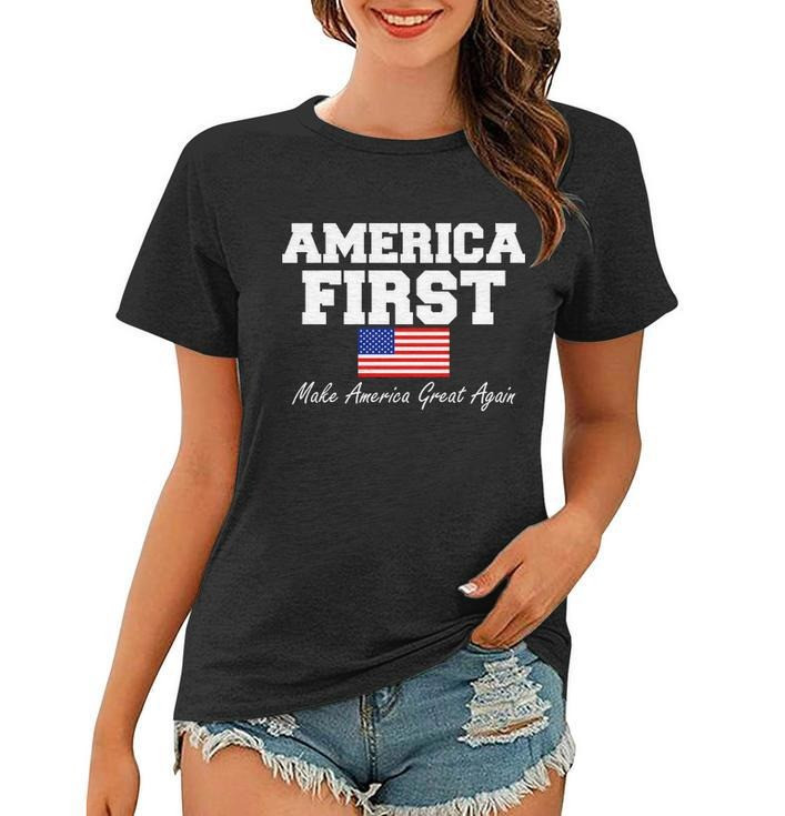Trump America First T-shirt Make America Great Again Shirt Political Enthusiast Merch Gifts