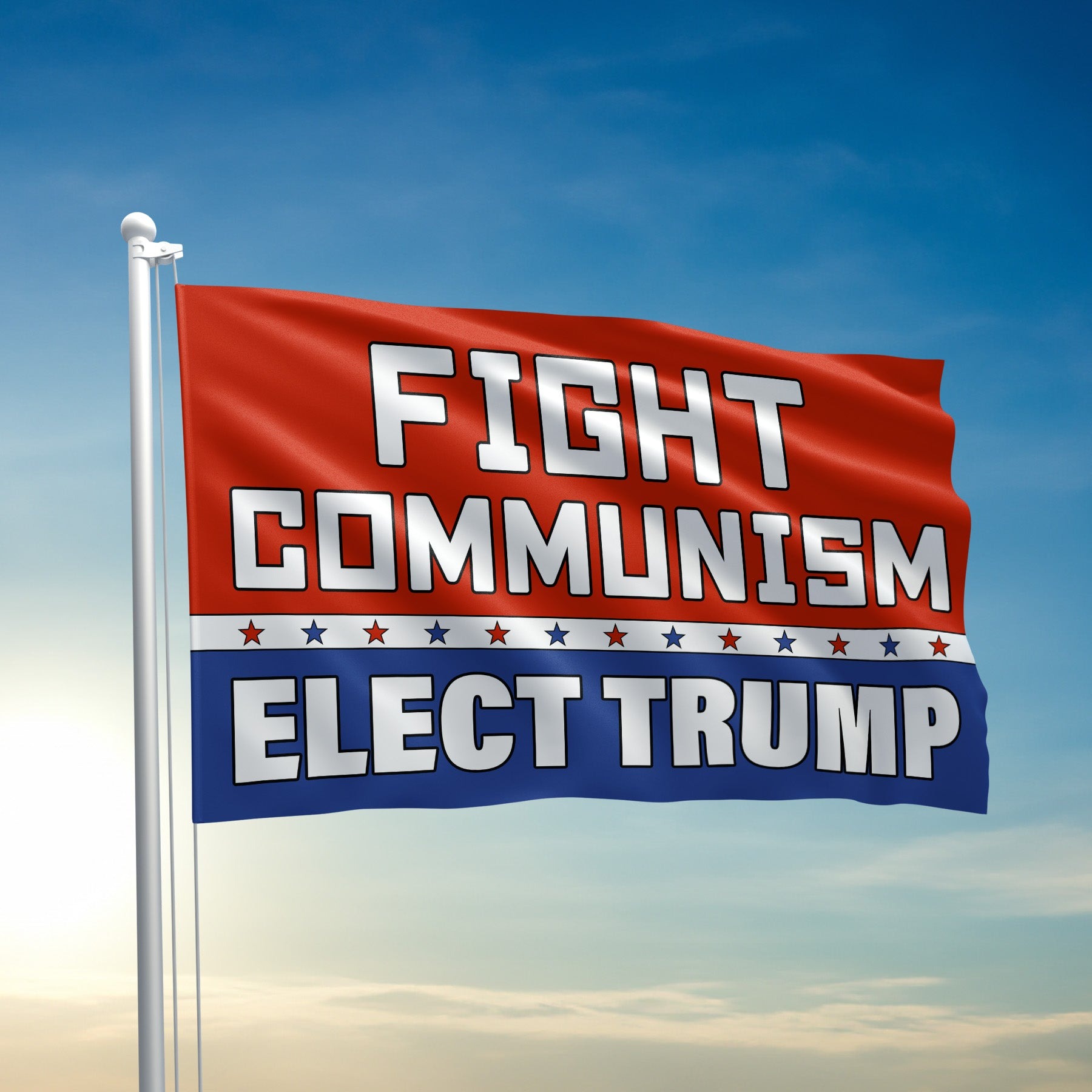 Trump Flag Fight Communism Elect Trump Outdoor Decoration Gifts For Trump Lovers