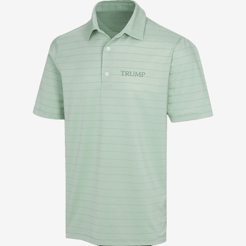 Trump Freedom Micro Stripe Polo Shirt Trump Fixes It MAGA Merch Gifts For Golf Fans