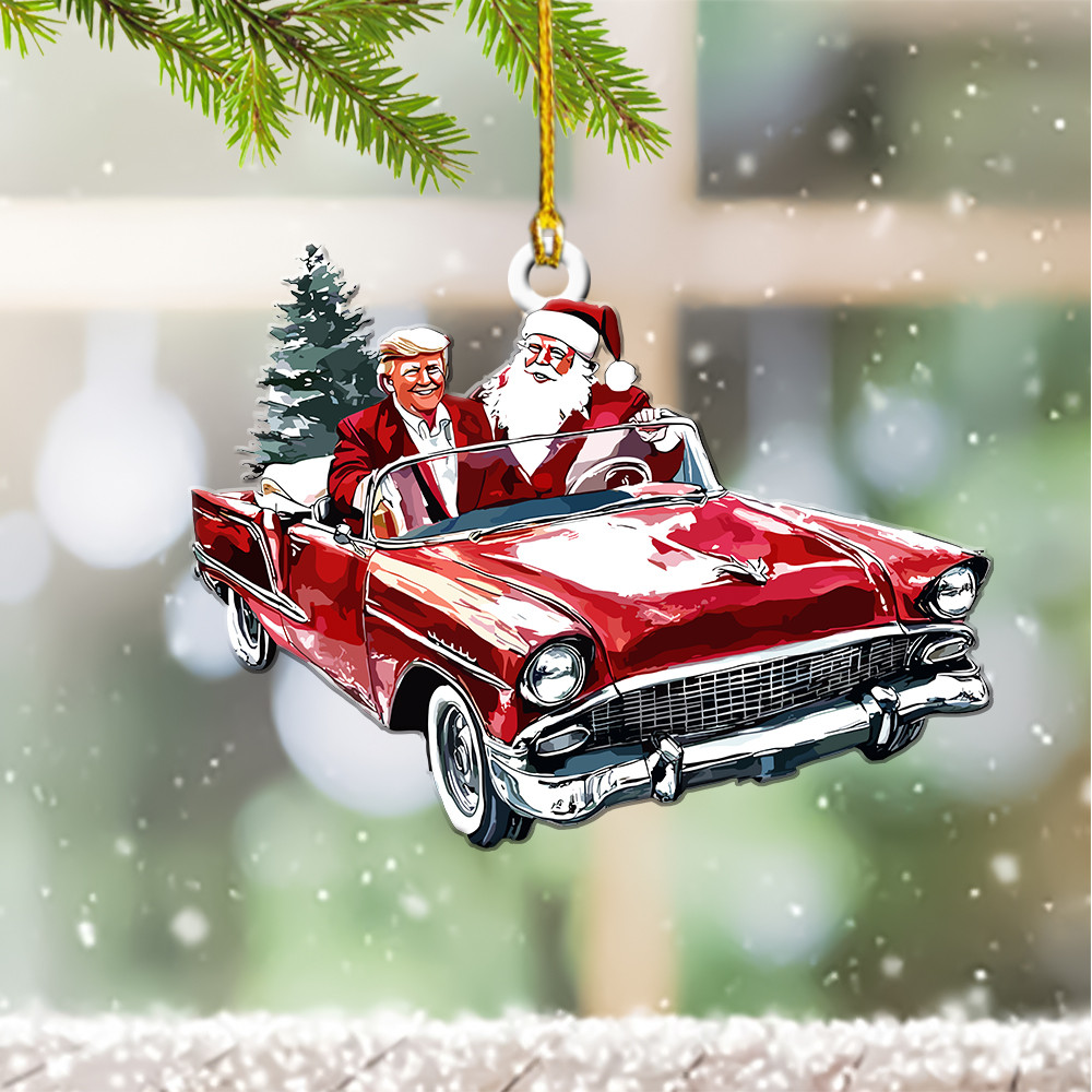 Trump Get In Loser We Are Taking America Back Ornament Shape Humorous Trump Christmas Merch