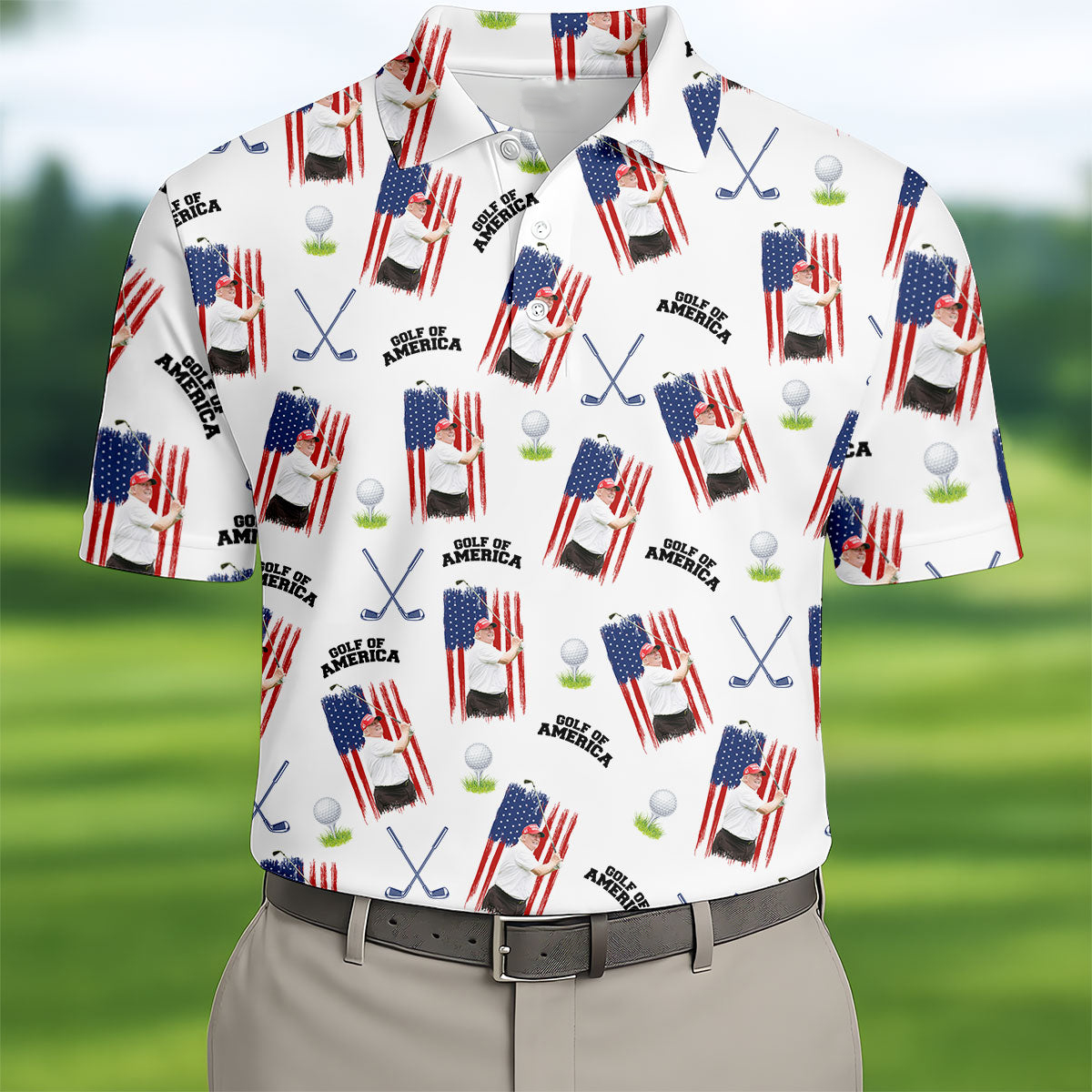 Trump Golf Of America Golf Polo Shirt Golf Polos For Men Golf Gifts For Dad