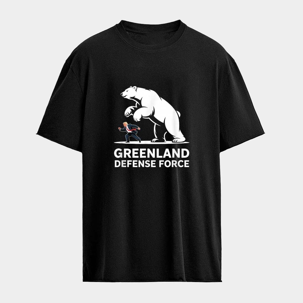 Trump Greenland Defense Force Bear T-Shirt Best Gifts For Boyfriend