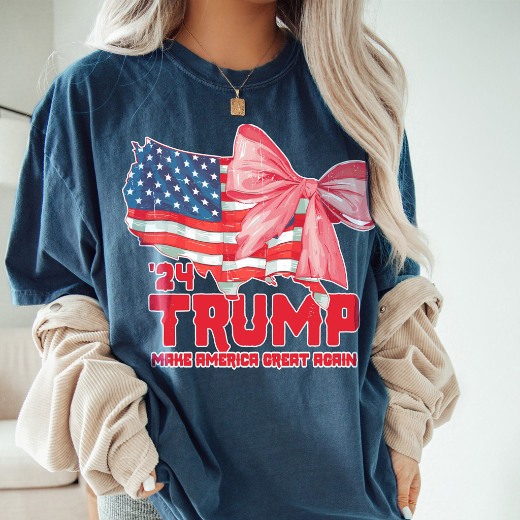 Trump MAGA American Flag Shirt Make America Great Again Merch Gifts For Trump Fans