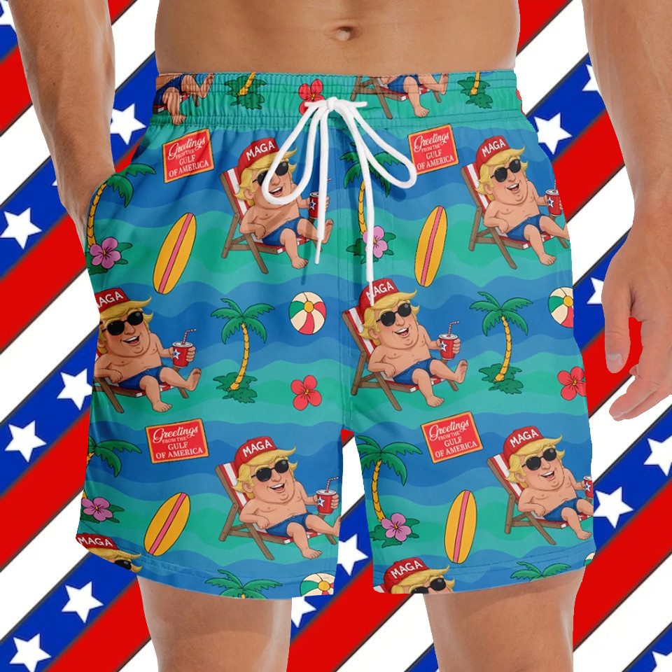 Trump Maga Greetings From Hawaiian Shorts Funny Clothes Gift Ideas For Trumpers