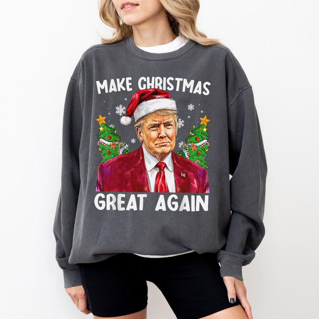 Trump Make Christmas Great Again Sweatshirt Funny Holiday Apparel Xmas Gifts For Trump Lovers Trump Make Christmas Great Again Sweatshirt Funny Holiday Apparel Xmas Gifts For Trump Lovers
