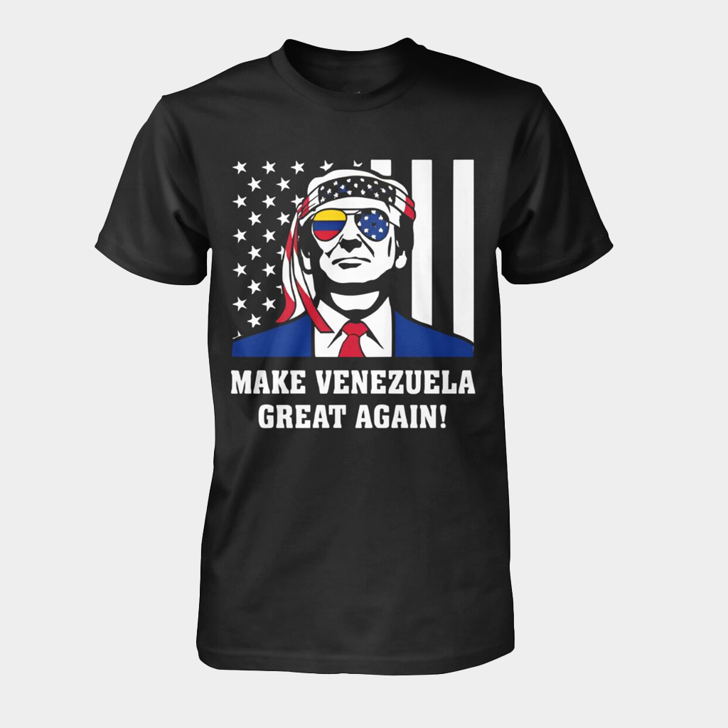 Trump Make Venezuela Great Again T-Shirt Patriotic Tees Gifts For Dad