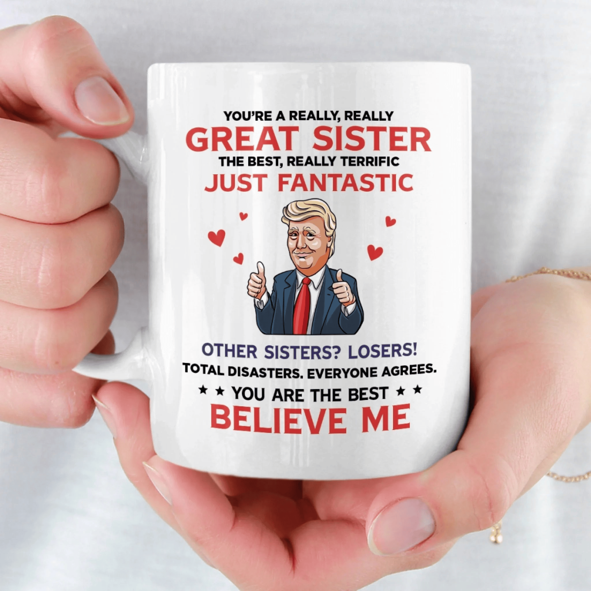 Trump Mug Republican State Mug Conservative Supporters Christmas Gift For Sister