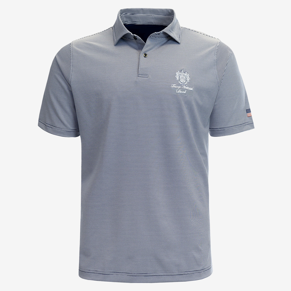 Trump National Doral Mini Stripe Polo Shirt Trump Support Clothes Gifts For Supporters