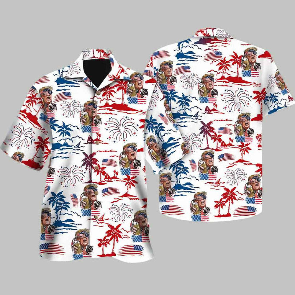 Trump President Drink Beer 4th Of July Hawaiian Shirt Donald Trump 45-47 Merch Aloha Shirt Trump President Drink Beer 4th Of July Hawaiian Shirt Donald Trump 45-47 Merch Aloha Shirt