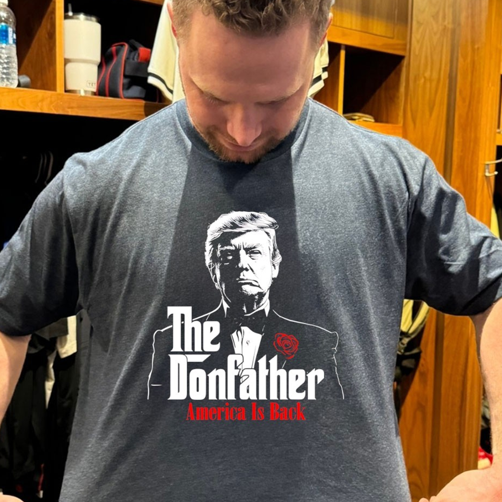 Trump The Donfather America Is Back 2026 Shirt 45-47 Merch Patriotic Gifts