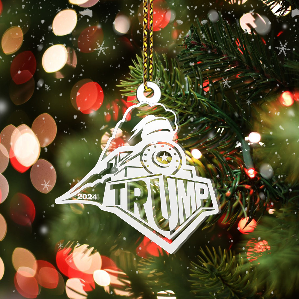 Trump Train 2024 Ornament Shape MAGA Trump 45-47 Ornaments For Christmas Tree