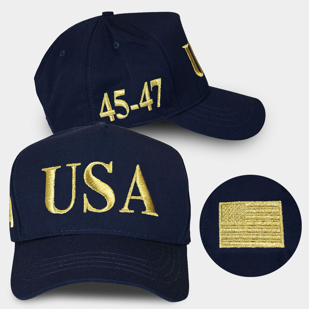 Trump USA 45 47 Hat Embroidered Make America Great Again Donald Trump Cap Gifts For MAGA Fans