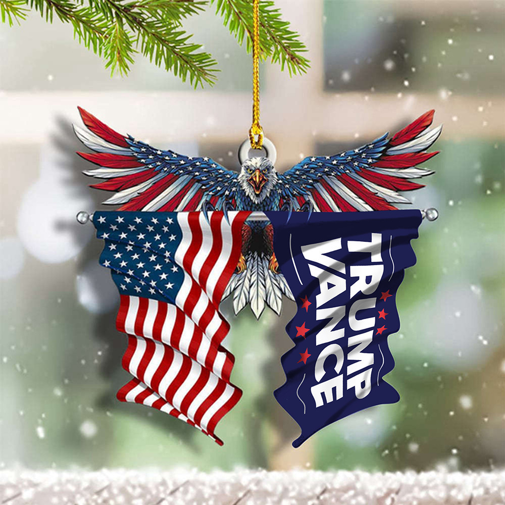 Trump Vance 2024 US Eagle Ornament Support Trump Vance President