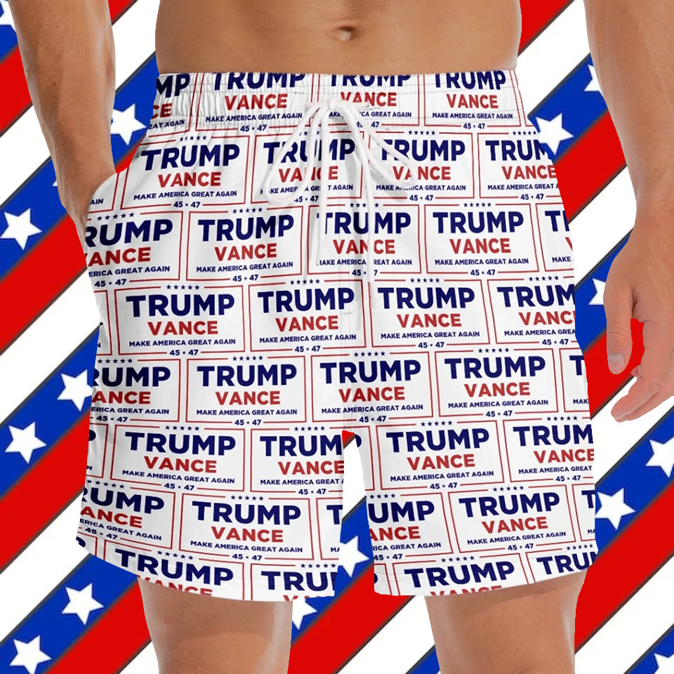 Trump Vance Make America Great Again Hawaiian Shorts Clothing Gifts For Trump Lovers