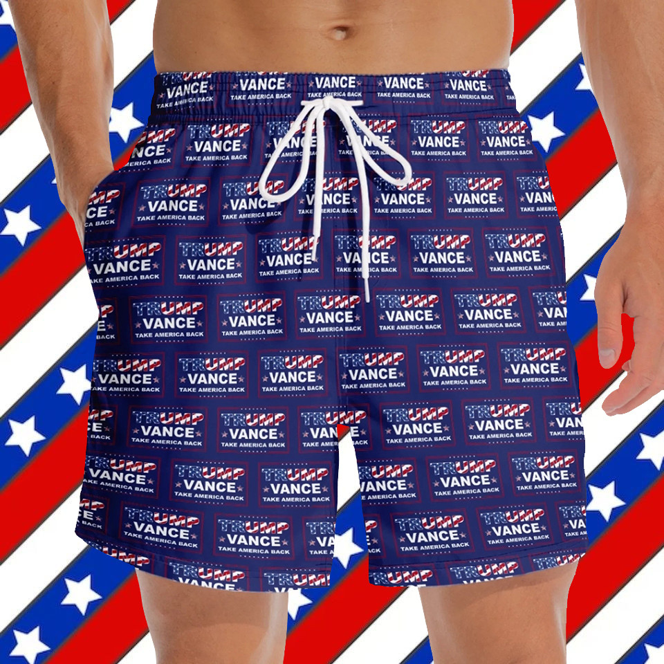 Trump Vance Take America Back Hawaiian Shorts Clothes Gifts For Trumpers