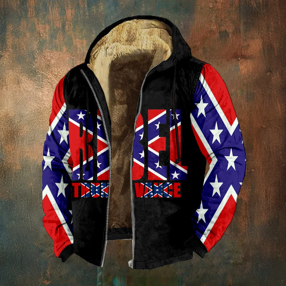 Trump Vance Zip Hoodie Old Dixie Merchandise Vintage Southern Clothing Gifts For Trump Fan