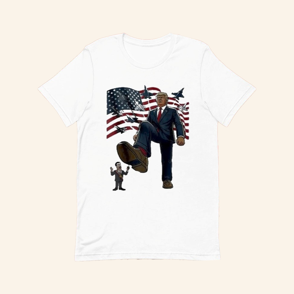 Trump Venezuela Oil Nicolas Maduro American Flag T-shirt Best Gift For Dad