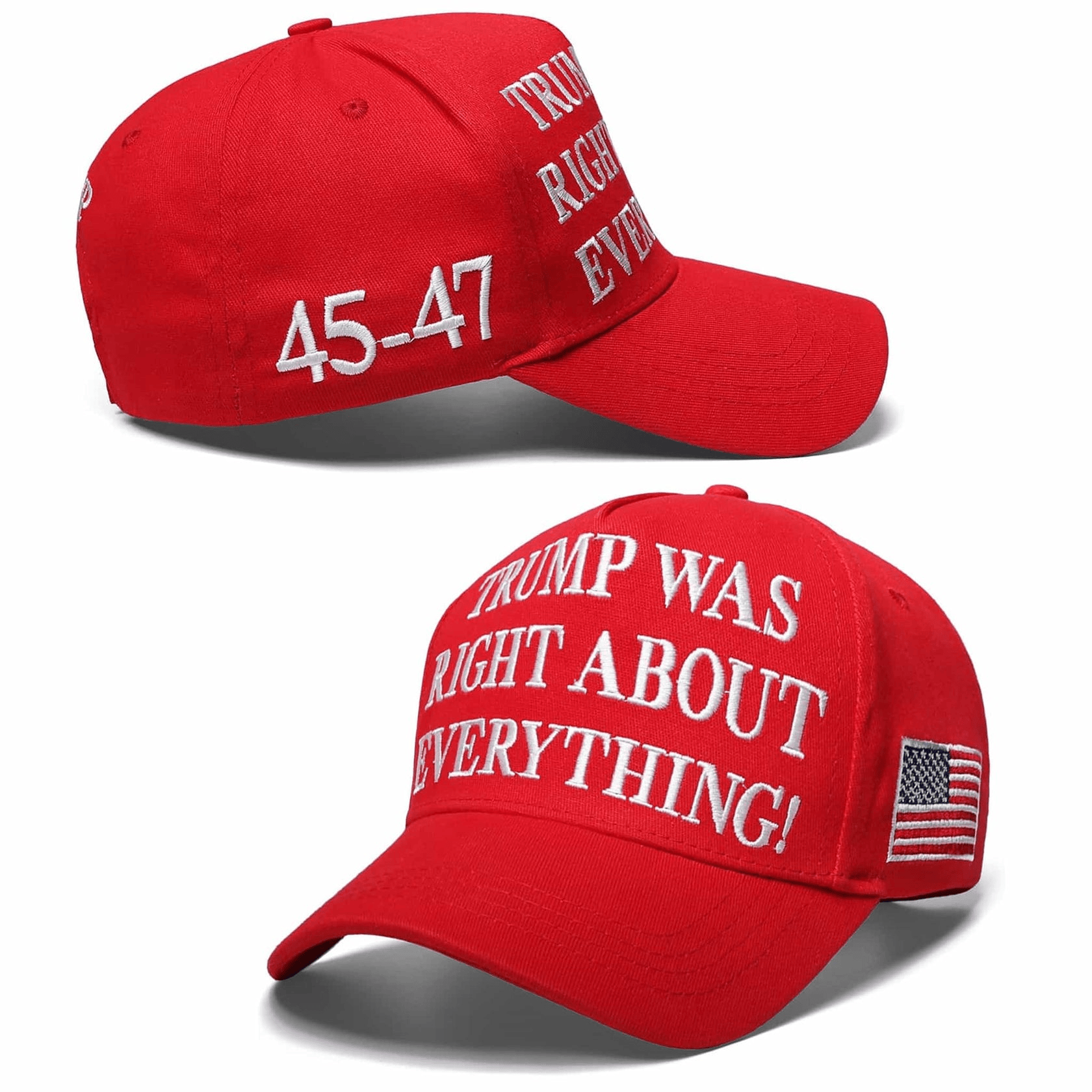 Trump Was Right About Everything Embroided Hat MAGA Hat Patriot Gift for Republicans - Image 2