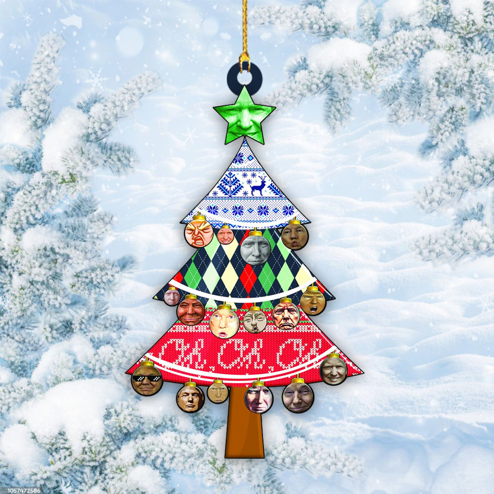 Trump You Missed Merry Xmas 2024 Ornament Dabbing Holiday Decor
