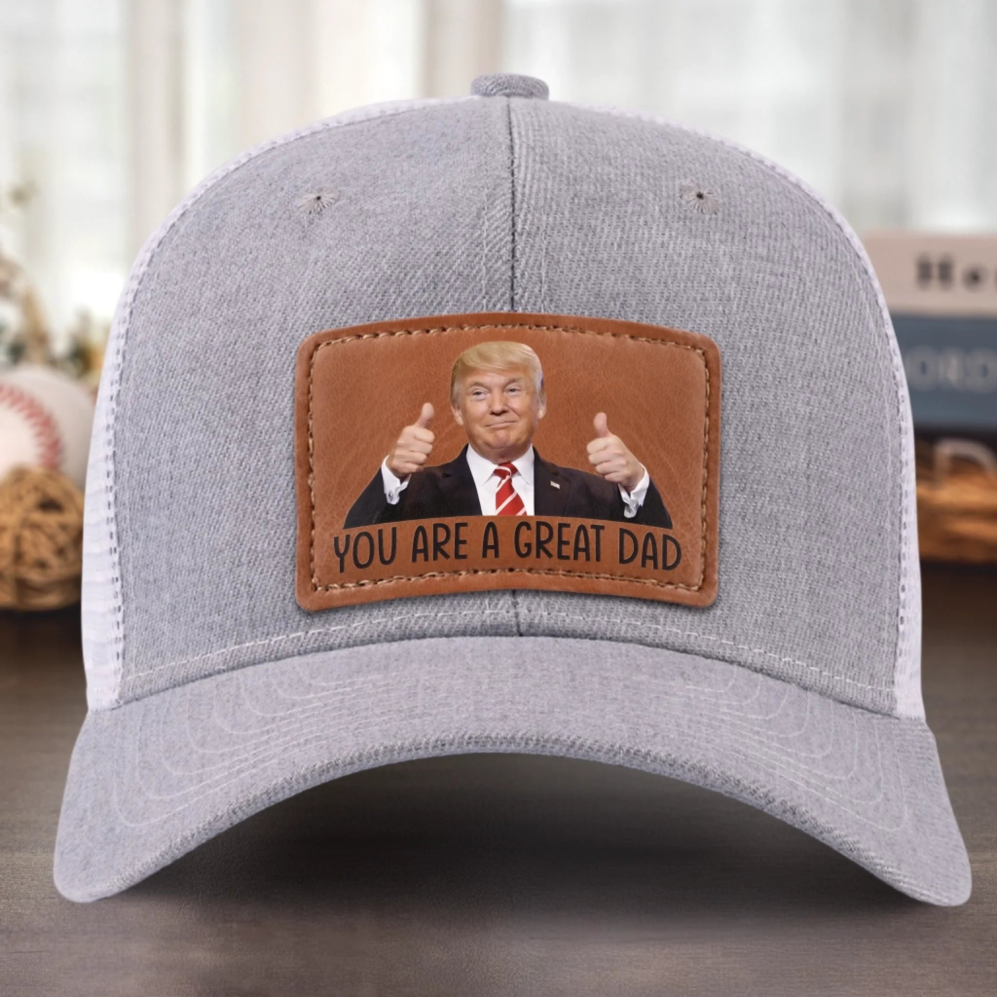 Trump's Face You Are A Great Dad Trucker Hat Presents Donald Trump Merchandise For Trump Lovers