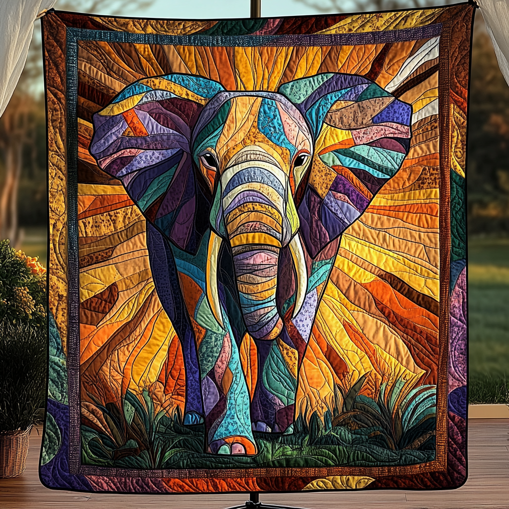 Trunk Trailblazer Quilted Blanket Presents For Elephant Lovers