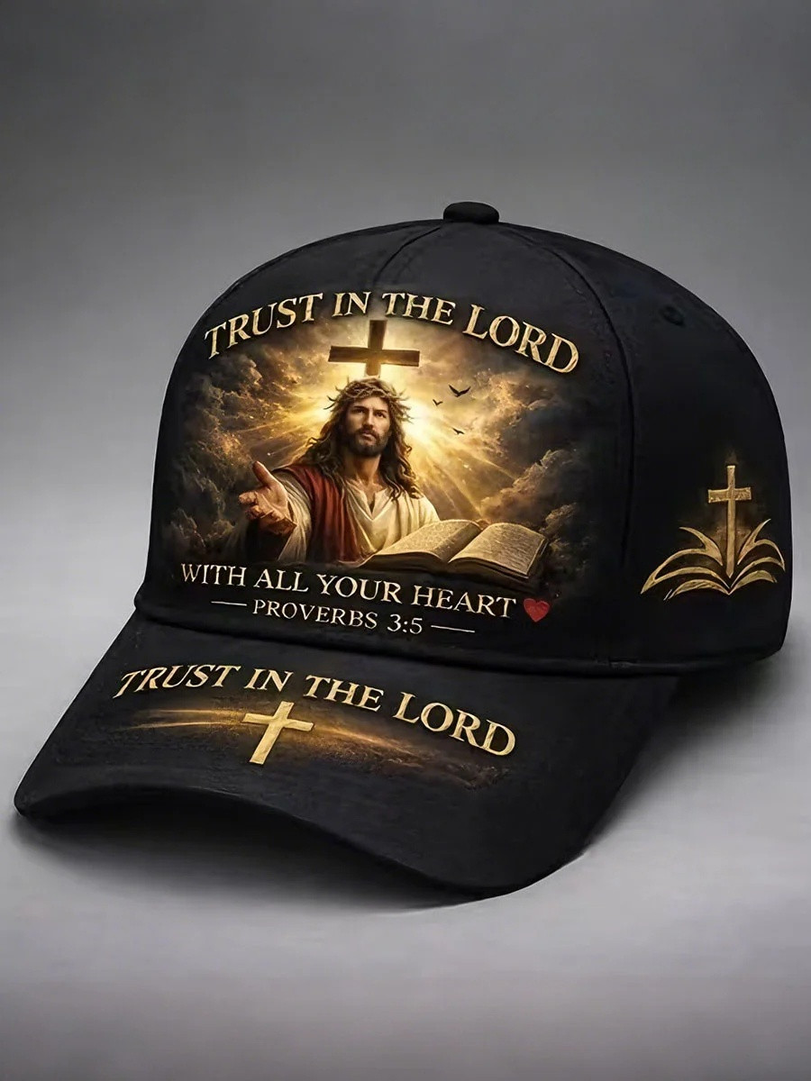 Trust In The Lord Proverbs 3 5 Jesus Baseball Hat Christian Faith Apparel Best Gift Ideas