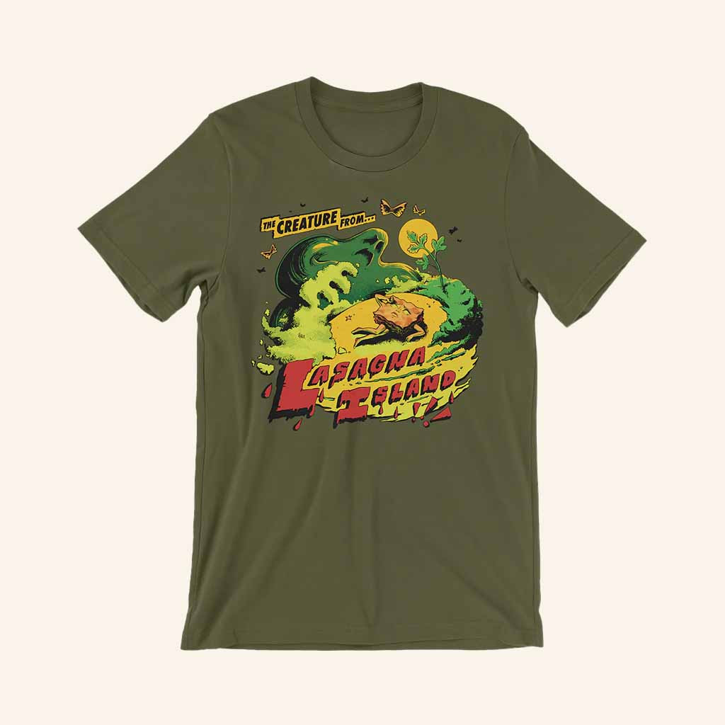 Try Guys Merch The Creature From Lasagna Island T-Shirt Husband Christmas Gift Ideas