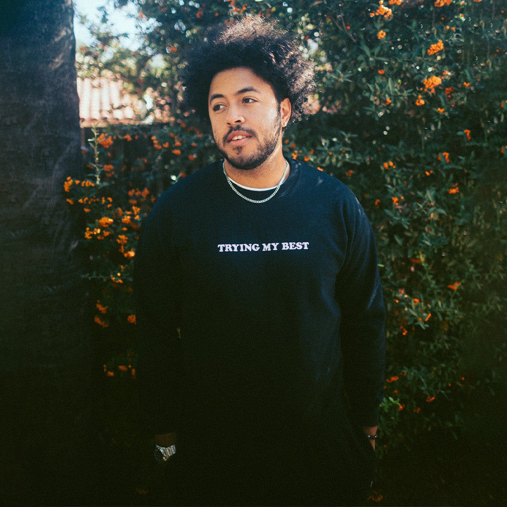 Trying My Best Sweatshirt Black Gifts For Husband