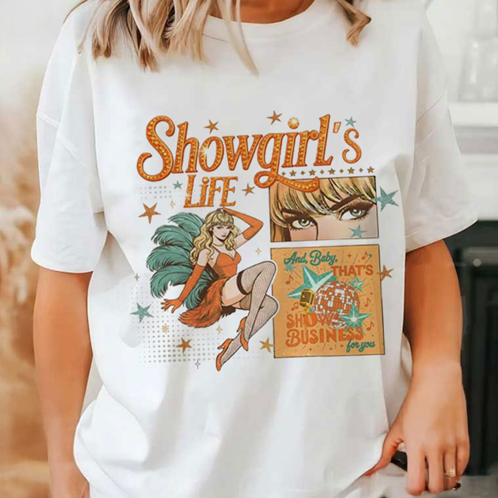 TS Showgirl Era Music Album T-Shirt Christmas Gifts For Swifties TS Showgirl Era Music Album T-Shirt Christmas Gifts For Swifties
