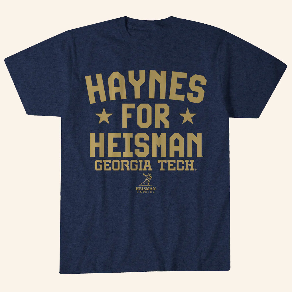 Tsaurus Merch Georgia Tech Football Breaking T Student Athlete Haynes For Heisman T-Shirt Tsaurus Merch Georgia Tech Football Breaking T Student Athlete Haynes For Heisman T-Shirt
