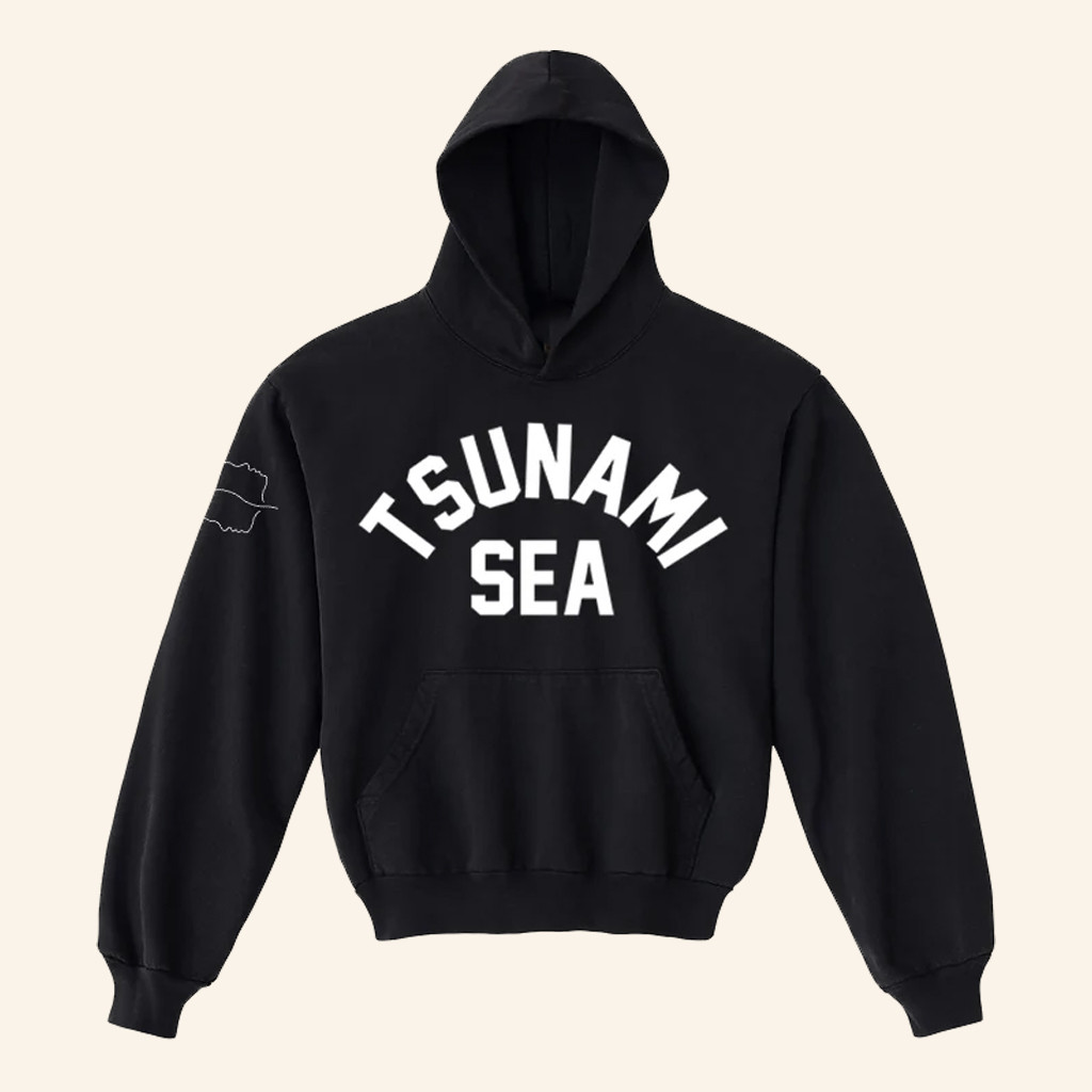 Tsunami Sea Merch Collegiate Black Hoodie Spiritbox Merch Gifts For Music Lovers Tsunami Sea Merch Collegiate Black Hoodie Spiritbox Merch Gifts For Music Lovers