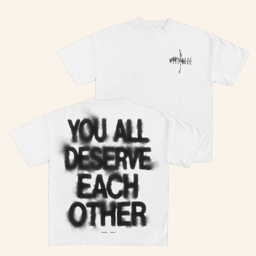 Tsunami Sea Merch Soft Spine Lyrics White T-Shirt Spiritbox Merch Music Related Gifts For Guys