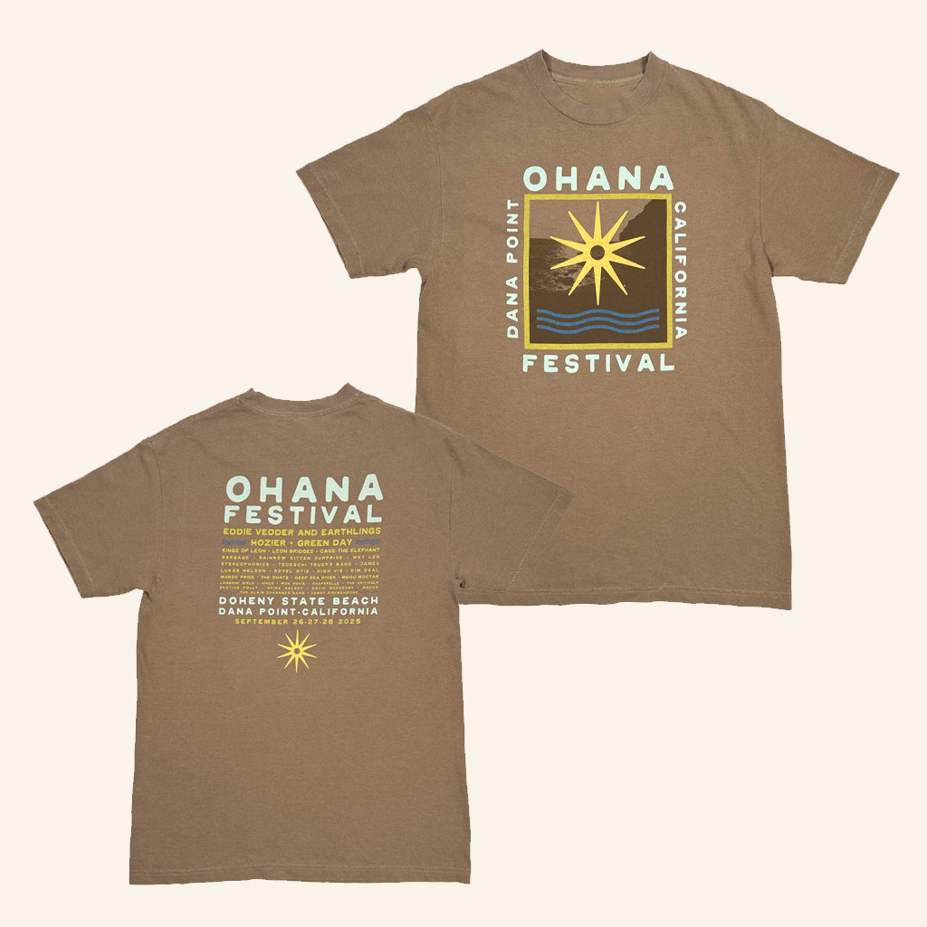 TSURT Merch Ohana Festival Cove T-Shirt Music Related Gifts For Guys