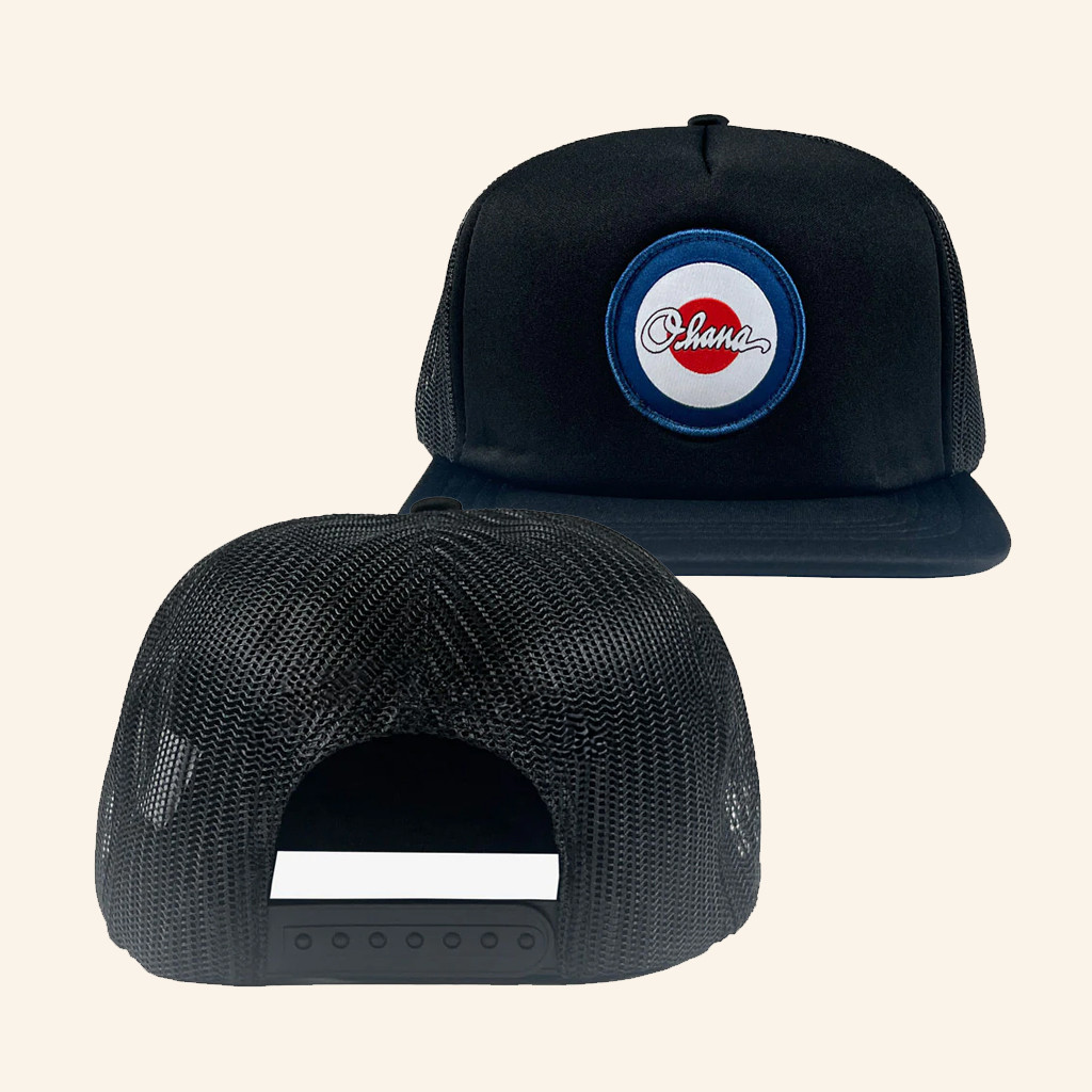 TSURT Merch Ohana Festival Target Trucker Snapback Hat Embroidered Gifts For Him TSURT Merch Ohana Festival Target Trucker Snapback Hat Embroidered Gifts For Him