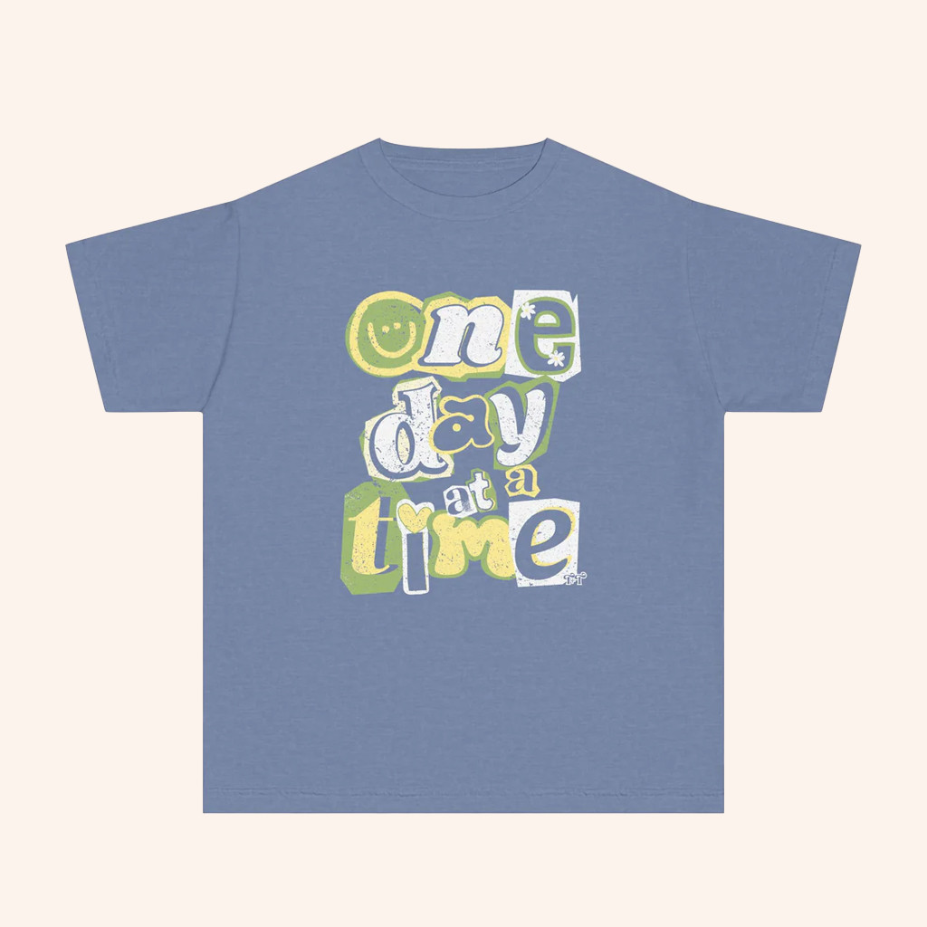 Tucked And Threaded Merch One Day At A Time T-Shirt Gifts For Sisters