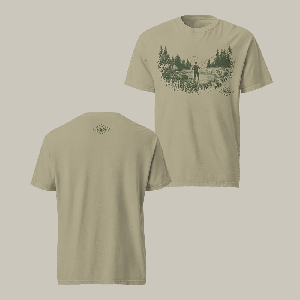 Tucker Carlson Fly Fishing T-Shirt The Tucker Carlson Show Shirt Present Idea For Him