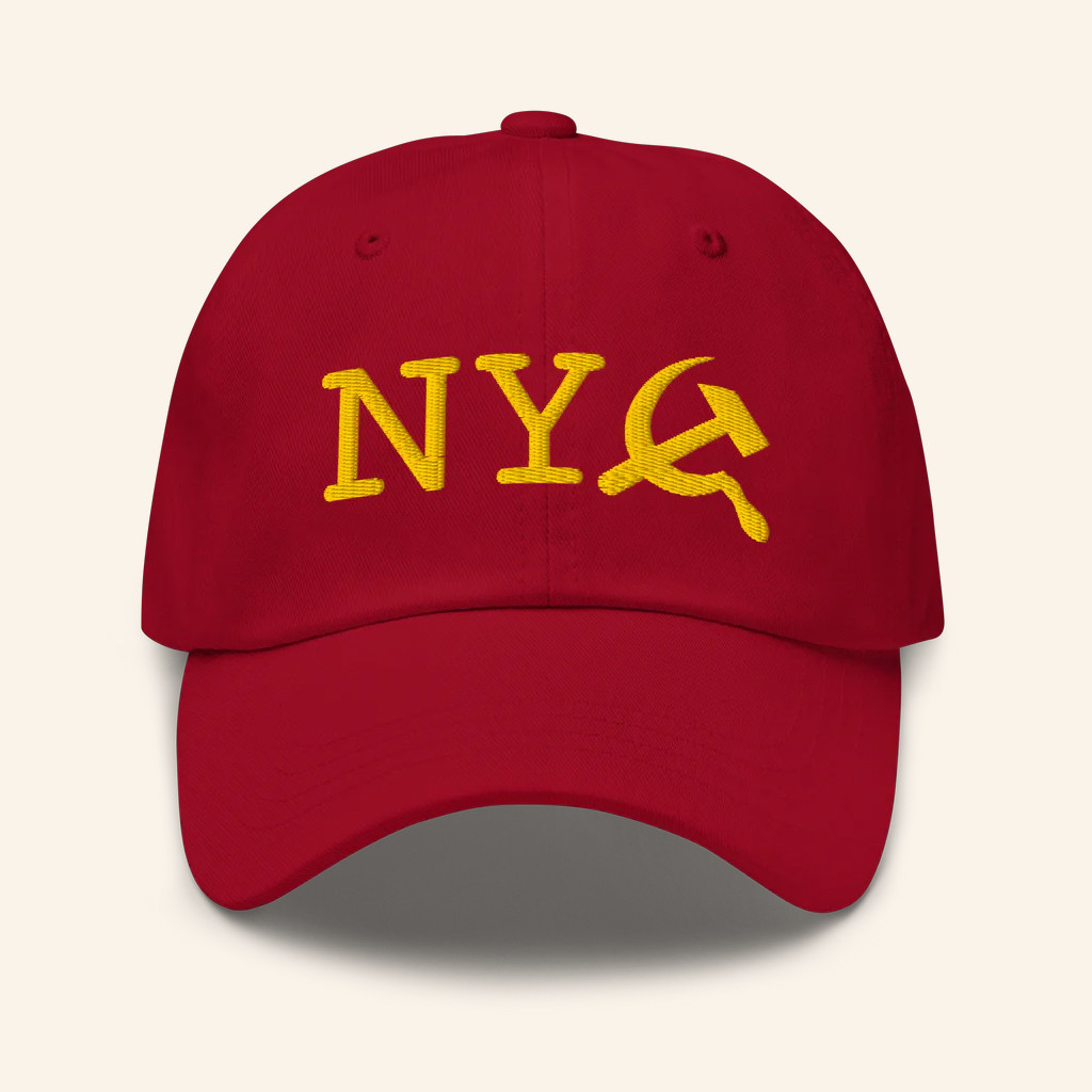 Tucker Carlson Network Merch NY Commie Red Hat Embroidered Gift Ideas For Father