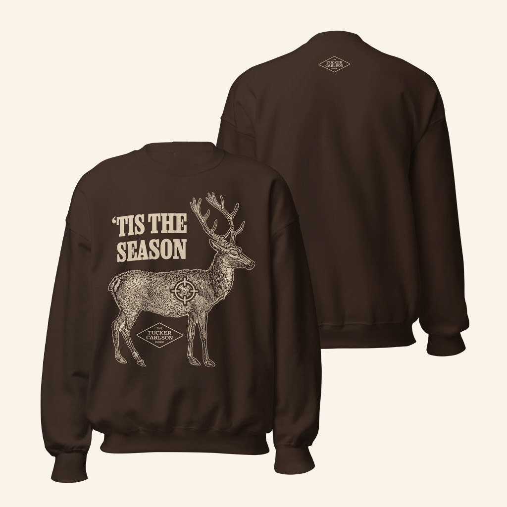 Tucker Carlson Network Merch Tis The Season Sweatshirt Gifts For Father