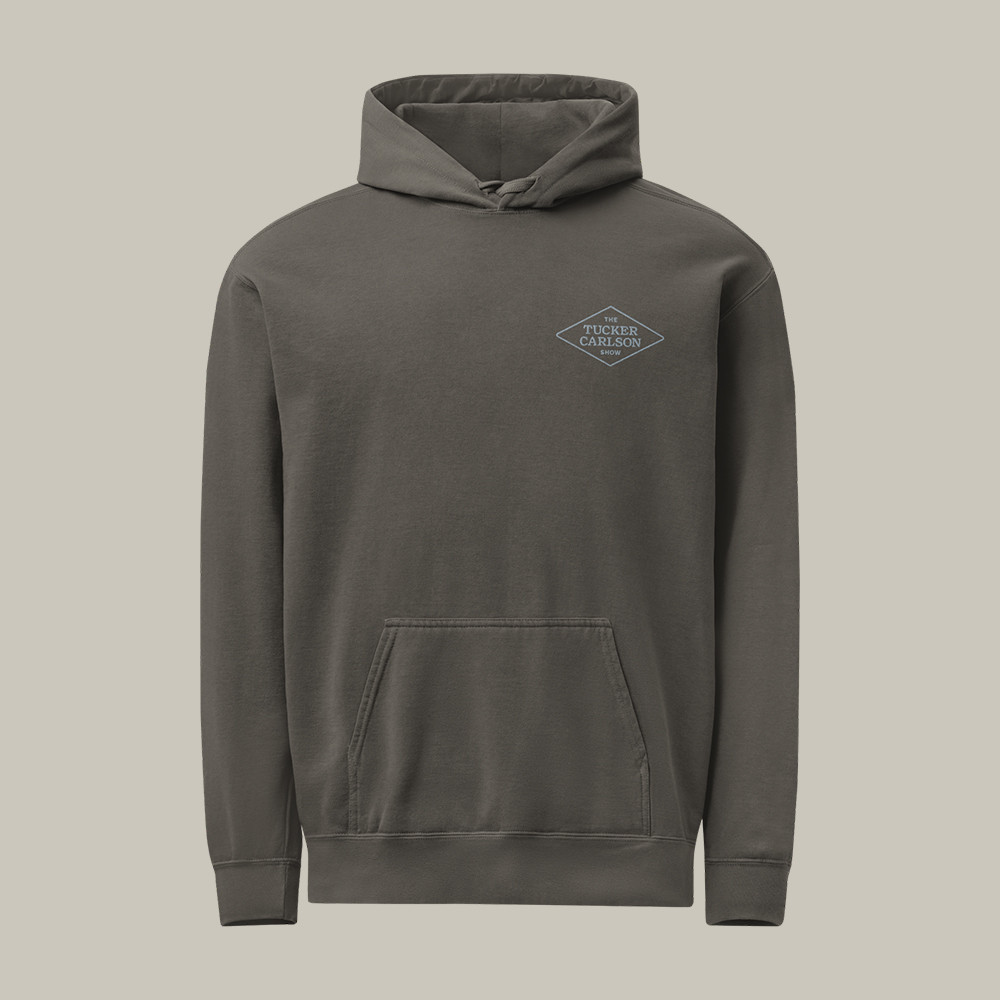 Tucker Carlson Show Garment Dyed Hoodie Tucker Carlson Network Merch Cool Gift For Fans