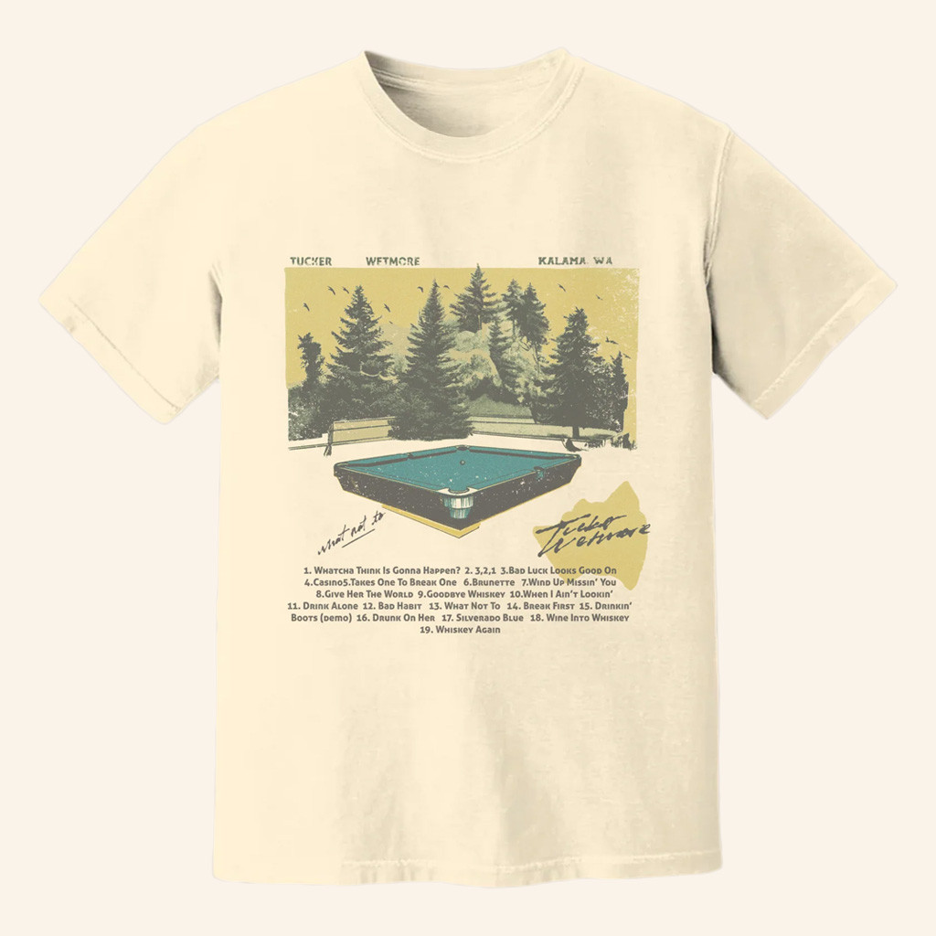 Tucker Wetmore Merch Billiard T-Shirt Best Gifts For Music Lovers Tucker Wetmore Merch Billiard T-Shirt Best Gifts For Music Lovers